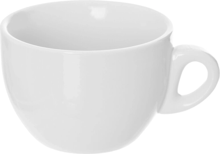 Mona porcelain cappuccino mug 0.21 l, white