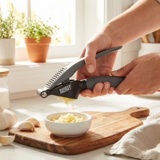Quick garlic pressing