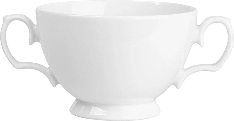 MariaPaula Klasyka classic white porcelain soup bowl 350 ml