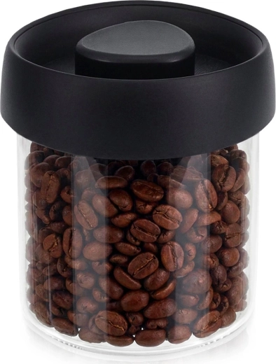 Glass vacuum storage jar for dry foods with lid 500 ml