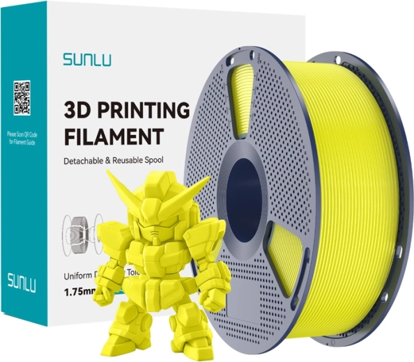 Sunlu PLA+ 2.0 filament geel 1,75 mm