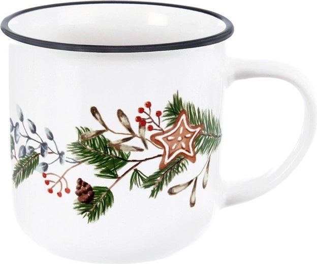 Décor hivernal qui crée une ambiance festive