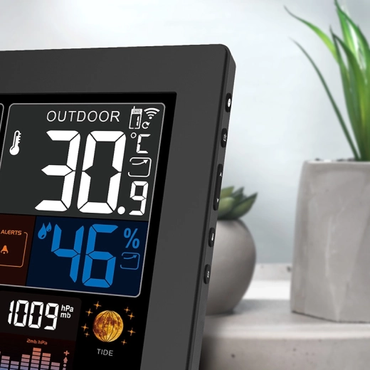 Kompletter Überblick: Temperatur, Luftfeuchtigkeit, Luftdruck und Vorhersage