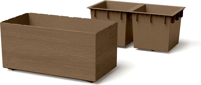 Two separate spaces and practical inserts