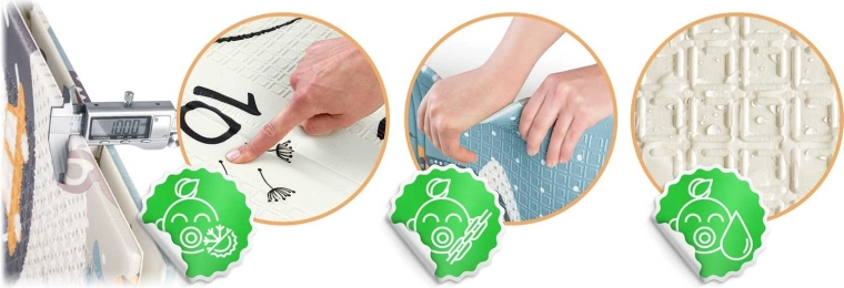 Mousse XPE épaisse, moelleuse et sûre