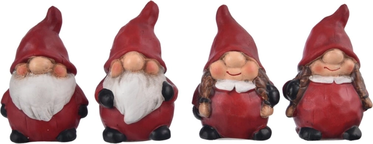 Red terracotta gnome – decorative figurine