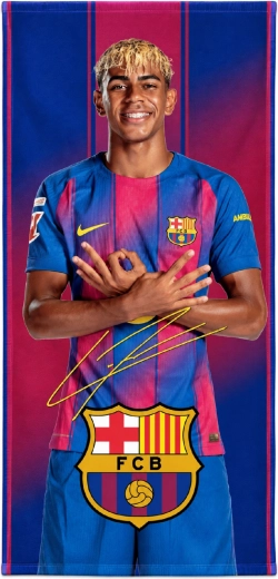 Quick-drying FC Barcelona Lamine Yamal towel 70 × 140 cm