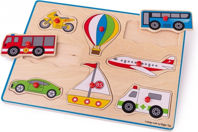 Wooden Puzzle Transportation Bigjigs Toys