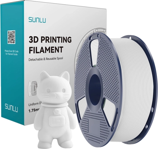 Sunlu PLA Matte filament wit