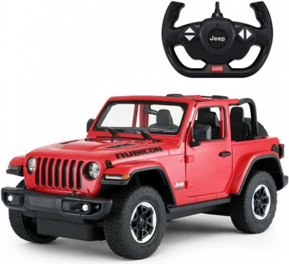 Jeep Wrangler Rubicon 1:14 modèle radiocommandé Rastar 2,4 GHz – rouge