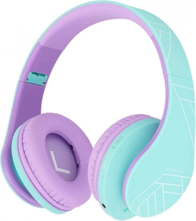 Draadloze kinderhoofdtelefoon PowerLocus PLED – Blauw-paars