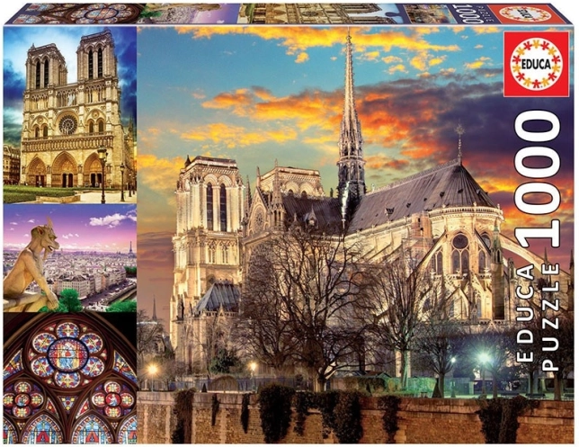 Puzzle Notre Dame collage 1000 pieces