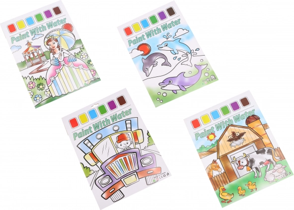 creatieve verfwaterset – 6 kleuren en penseel