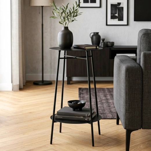 Two practical round shelves