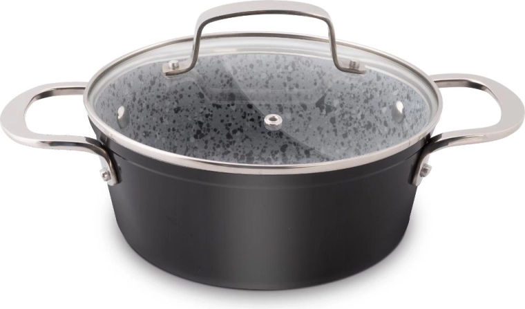 Lamart Granit-Kasserolle mit Deckel 18 cm