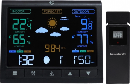 Station météo sans fil avec écran LCD et capteur extérieur