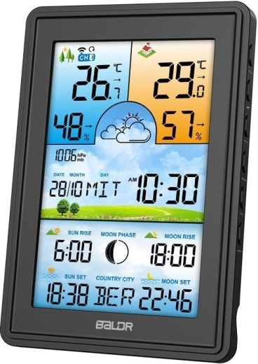 Großes Farb-LCD-Display mit einstellbarer Hintergrundbeleuchtung