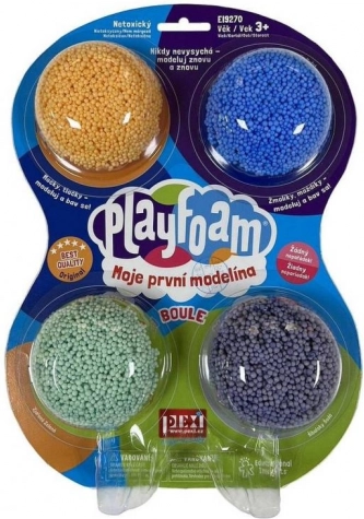 PlayFoam Beads 4-pack – boys’ colors