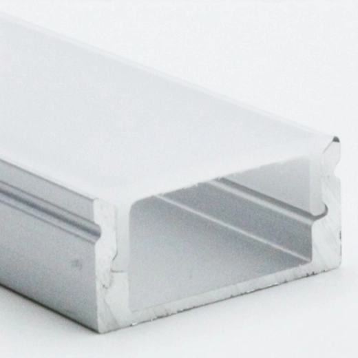Solight profilé en aluminium pour rubans LED 1 m (17 × 8 mm) avec diffuseur opalin