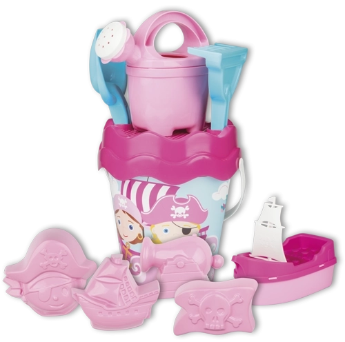 Androni pirate sand set in a travel bag – Pink