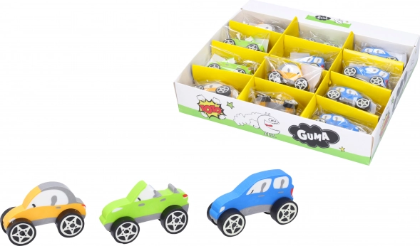 Gum in de vorm van een auto