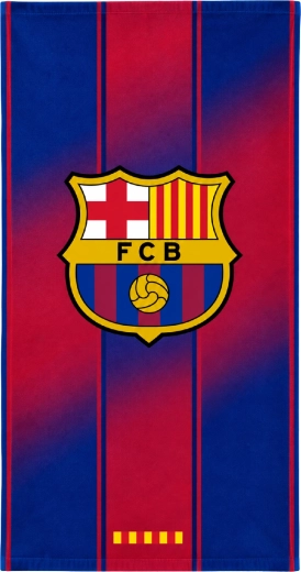 Quick-drying FC Barcelona towel with crest
