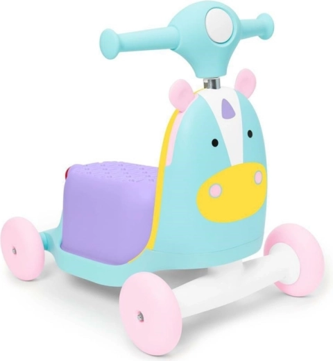 Skip Hop Zoo 3-in-1 Ride-On and Scooter Unicorn