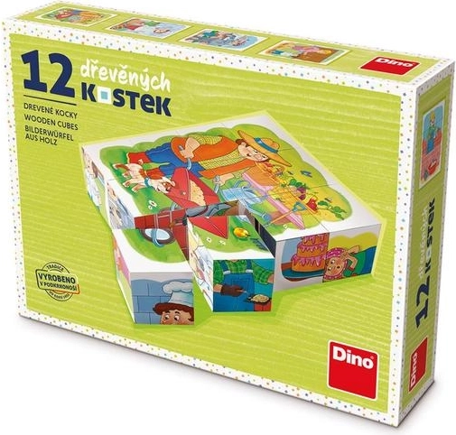 Dino pädagogische Würfel Berufe - Set mit 12 Würfeln