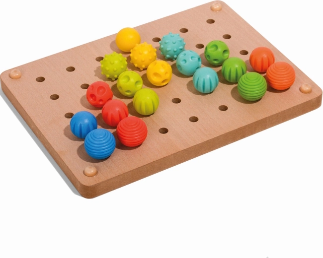 Voelbare pinnetjes in vrolijke kleuren