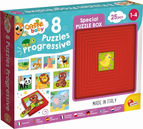 Progressieve puzzel babydieren 8-in-1 LISCIANI