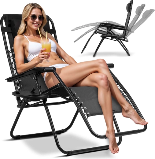 Zero gravity-houding voor maximale ontspanning