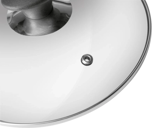 Couvercles en verre avec évacuation de la vapeur