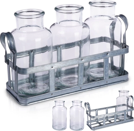 Stable metal stand with handles