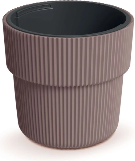 Cache-pot Milly avec insert 39 cm – couleur marsala