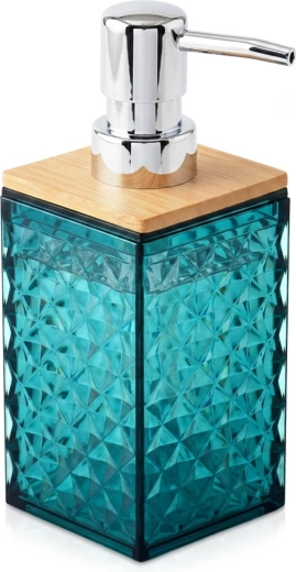Turquoise dispenser for liquid soap 300 ml - 1 piece