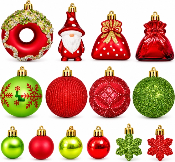 Rich set of 60 ornaments