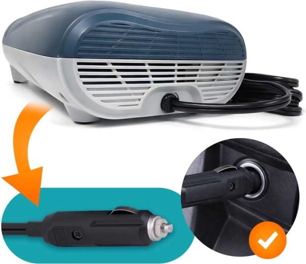 12 V car-socket power and deflation function