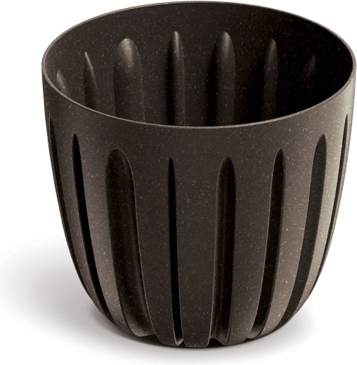 Wario Eco Wood Flower Pot 16.8 cm Coffee