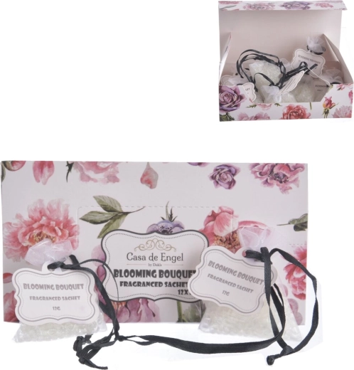 Sachet parfumé en organza avec motif floral 12 g