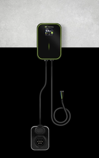 Wallbox Green Cell GC EV PowerBox 22 kW avec prise Type 2 et RFID