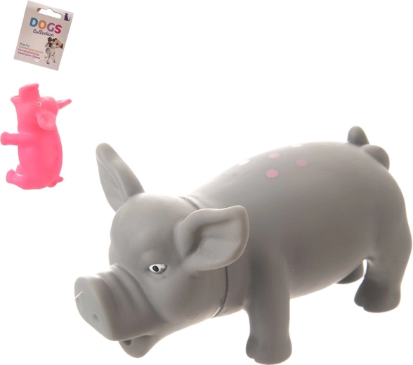 Plastic pig dog toy 16 × 8 cm (2 variants)