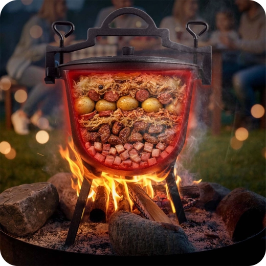 Stabilität über dem Feuer und auf dem Boden