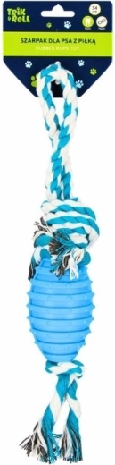 Dog Toy Trik & Roll Tug Rope with Ball