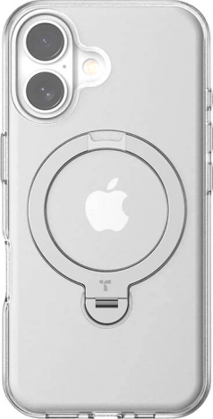 Torras Ostand Spin coque transparente pour iPhone 16