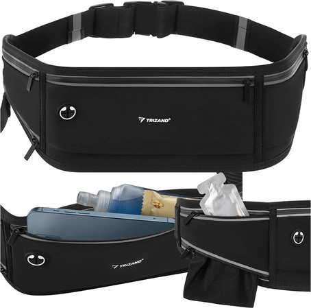 Lauftasche/Hüftgurt (Bauchtasche) Trizand für Telefon bis 7" schwarz