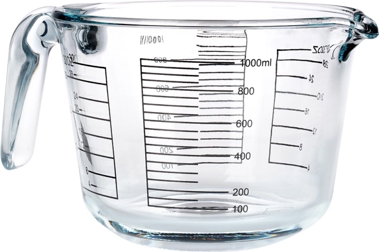 Präzises Messen in ml und fl oz