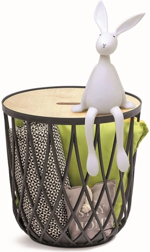 Couvercle en bois amovible pour un accès facile