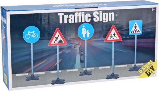 Set of Kids’ Traffic Signs 81 cm – 5 pcs