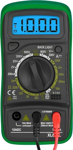 Backlit LCD and HOLD function