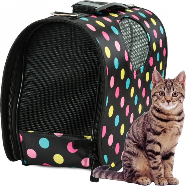 Sac de transport pour animaux à pois